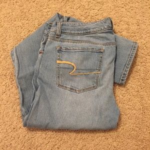 American Eagle skinny jeans light wash